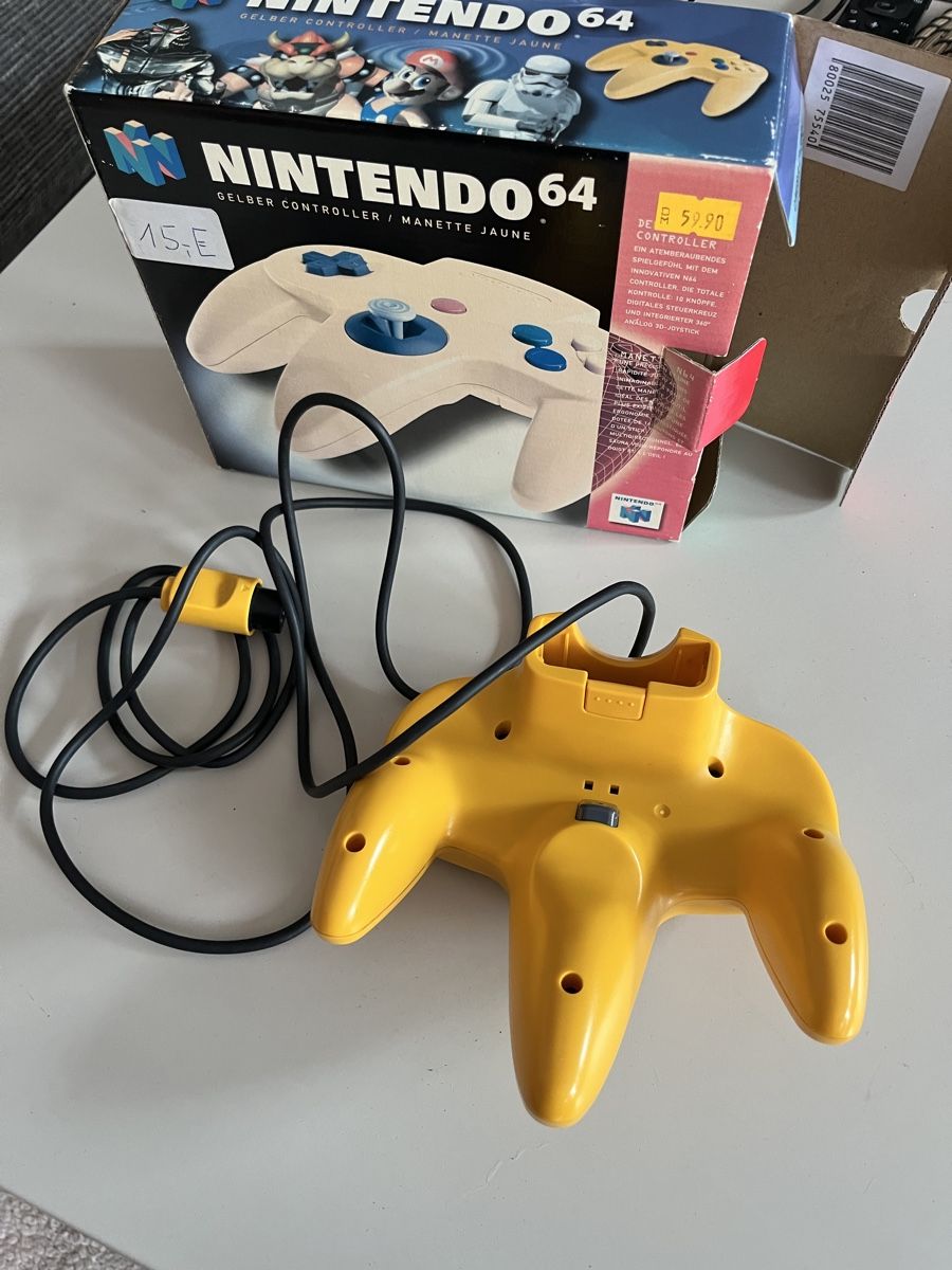 Manettes: N64 Controller in gelb und in OVP – D'occasion à Baden par tob_t8gw 2