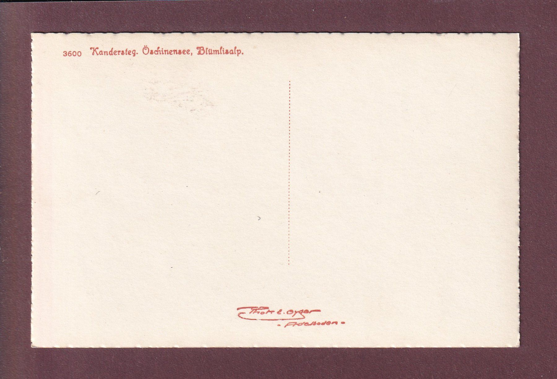 Cartes postales: OESCHINENSEE - Blümlisalp – D'occasion à Pully par nicecards 1