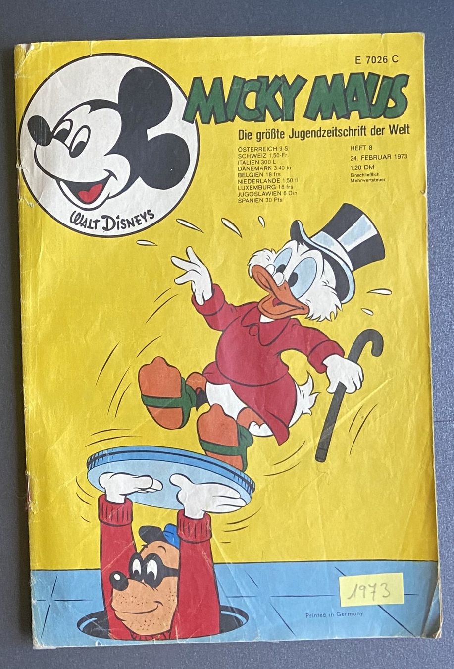 BD: Comic Heft Micky Maus 1973 Nr. 8 – D'occasion à Böckten par Hansi36
