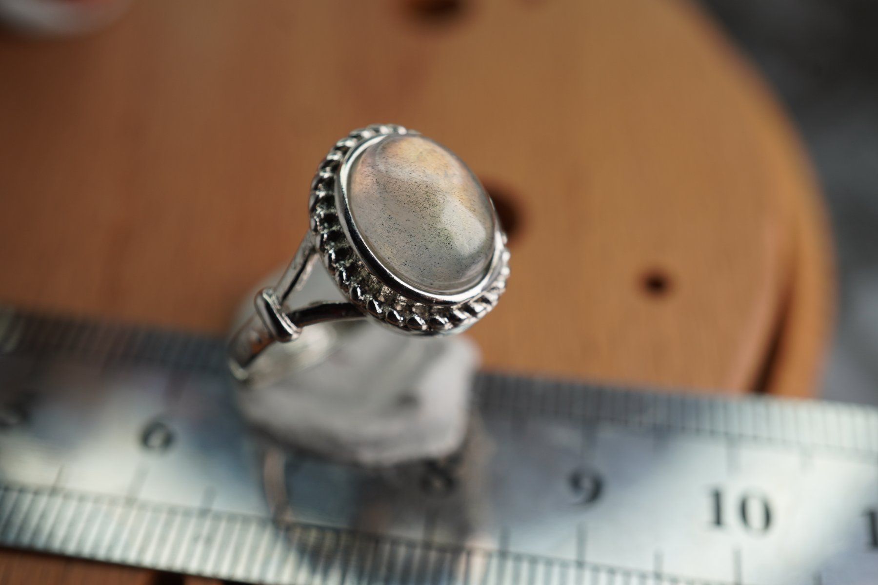 Minerali & Pietre curative: Labradorit         ring Grösse  Variabel     (Räumung!) – Nuovo e nell'imballaggio originale da Eschenbach SG venduto da topstone 2