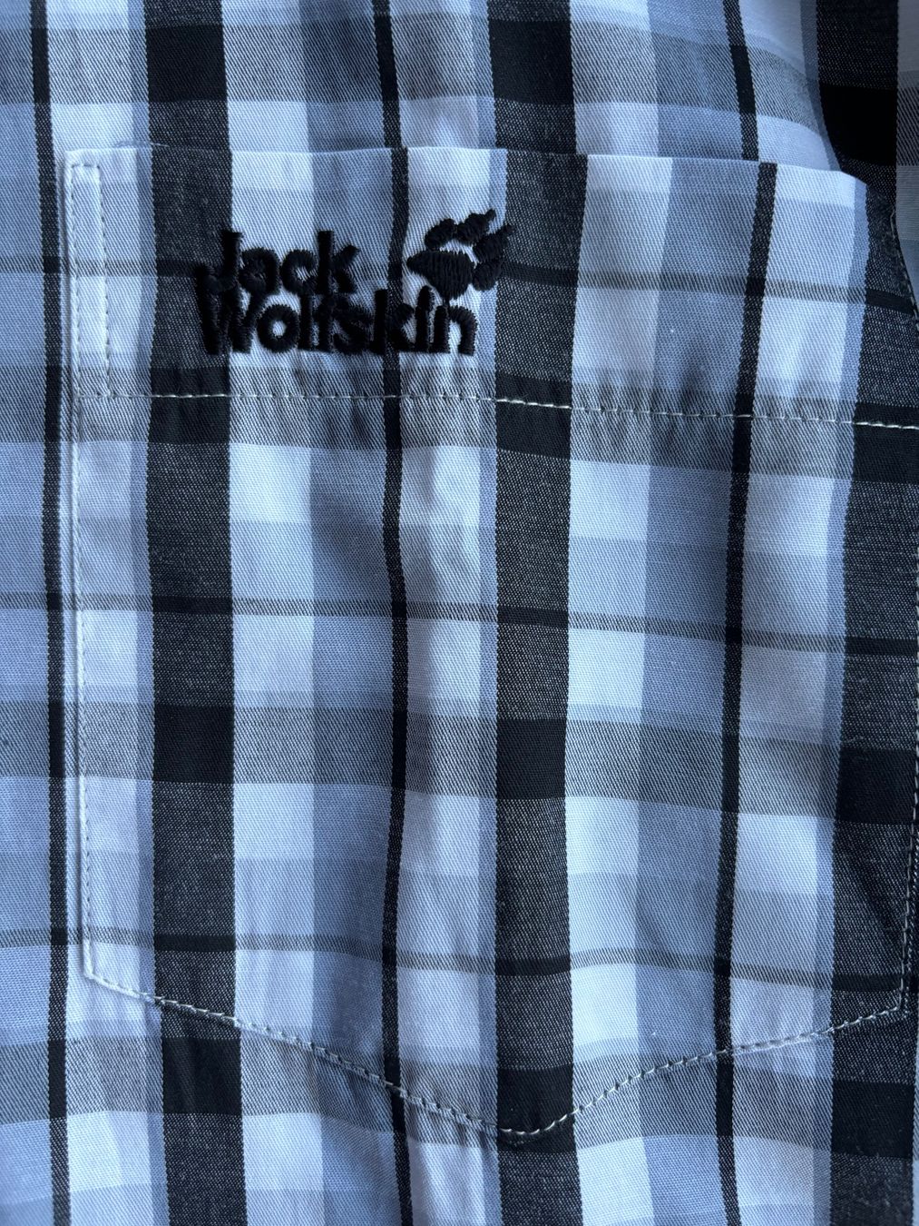 Jack Wolfskin Camicie: Jack Wolfskin Freizeithemd, Gr. L, grau kariert – Nuovo (secondo la descrizione) da Ebnat-Kappel venduto da Molton 4