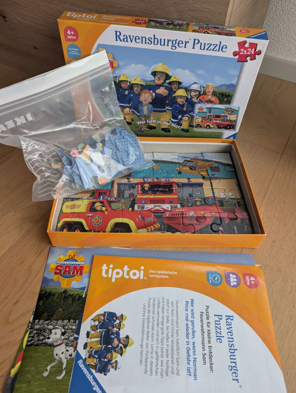 Tiptoi Puzzle: Tiptoi - Puzzle 2x24 - Feuerwehrmann Sam – Usato da Zürich venduto da Casandra2 1