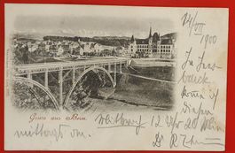 Gruss aus Bern 1900 - mit UPU-Frankatur