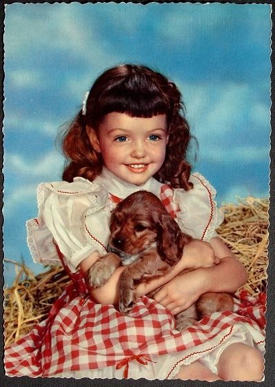 Cartes postales: MÄDCHEN mit Hund – D'occasion à Jona par philajona