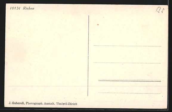 Cartoline postali: Riehen, Totalansicht aus der Vogelschau – Usato da Berlin venduto da bartko-reher 1