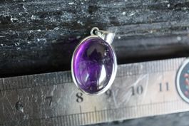 Amethyst Dark 925 Silber 20x14mm  Anhänger  "TOPSTONE"