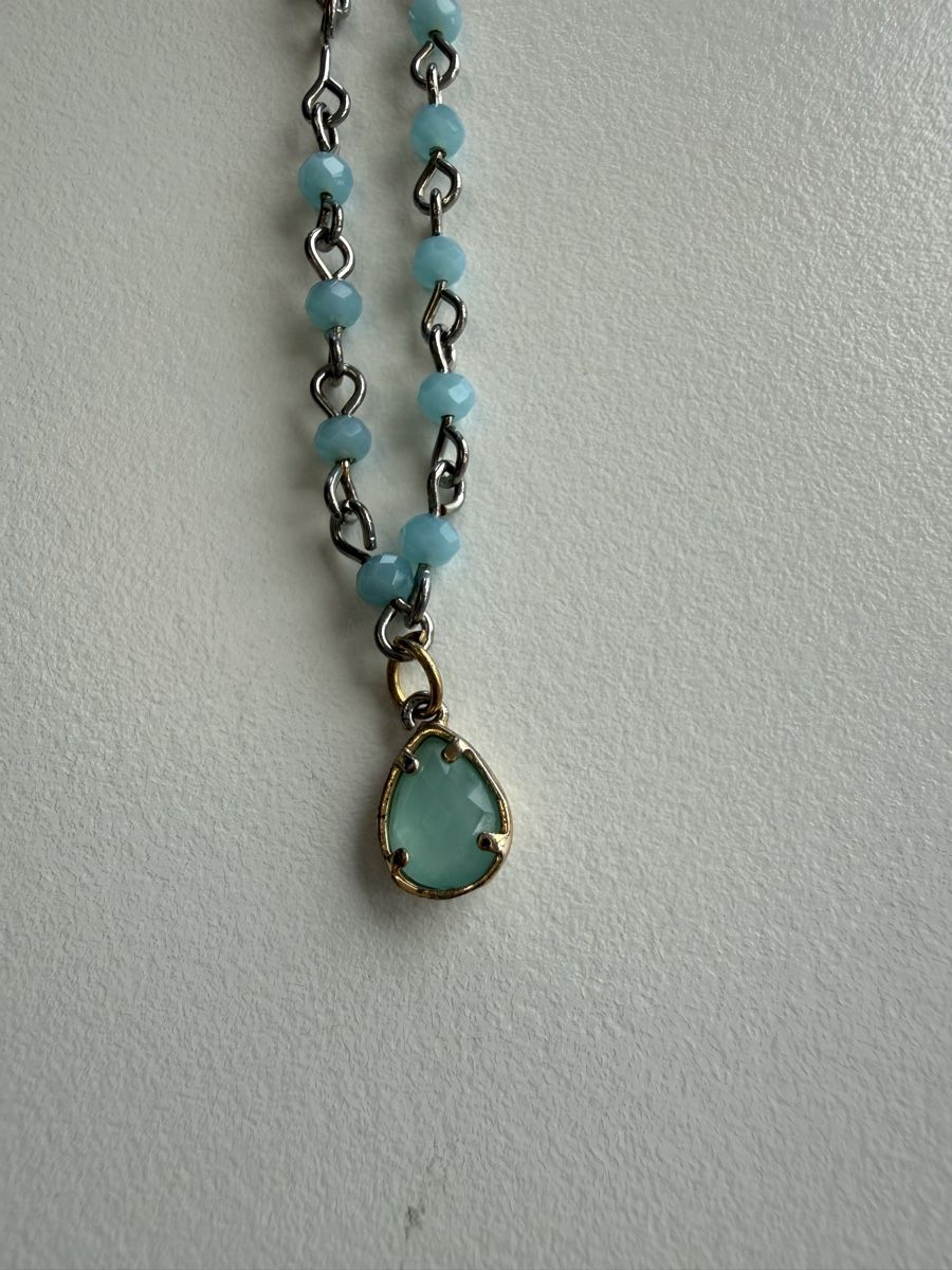 Catenine: Süsse Kette mit blauem Stein – Usato da Oberhofen Thun'see venduto da ClaudiaKelesh 1