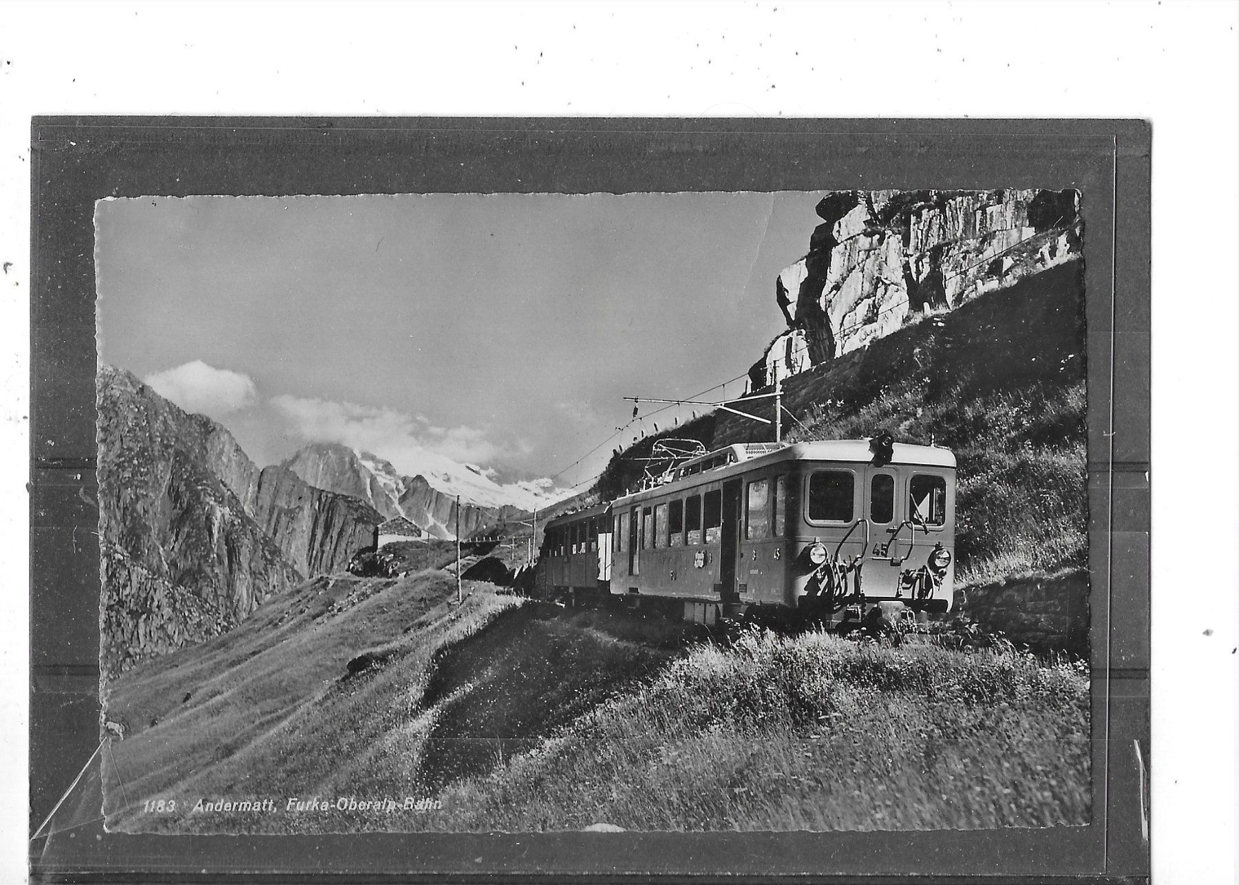 Cartoline postali: UR Andermatt,  Furka-Oberalp-Bahn – Usato da Schocherswil venduto da Wilare