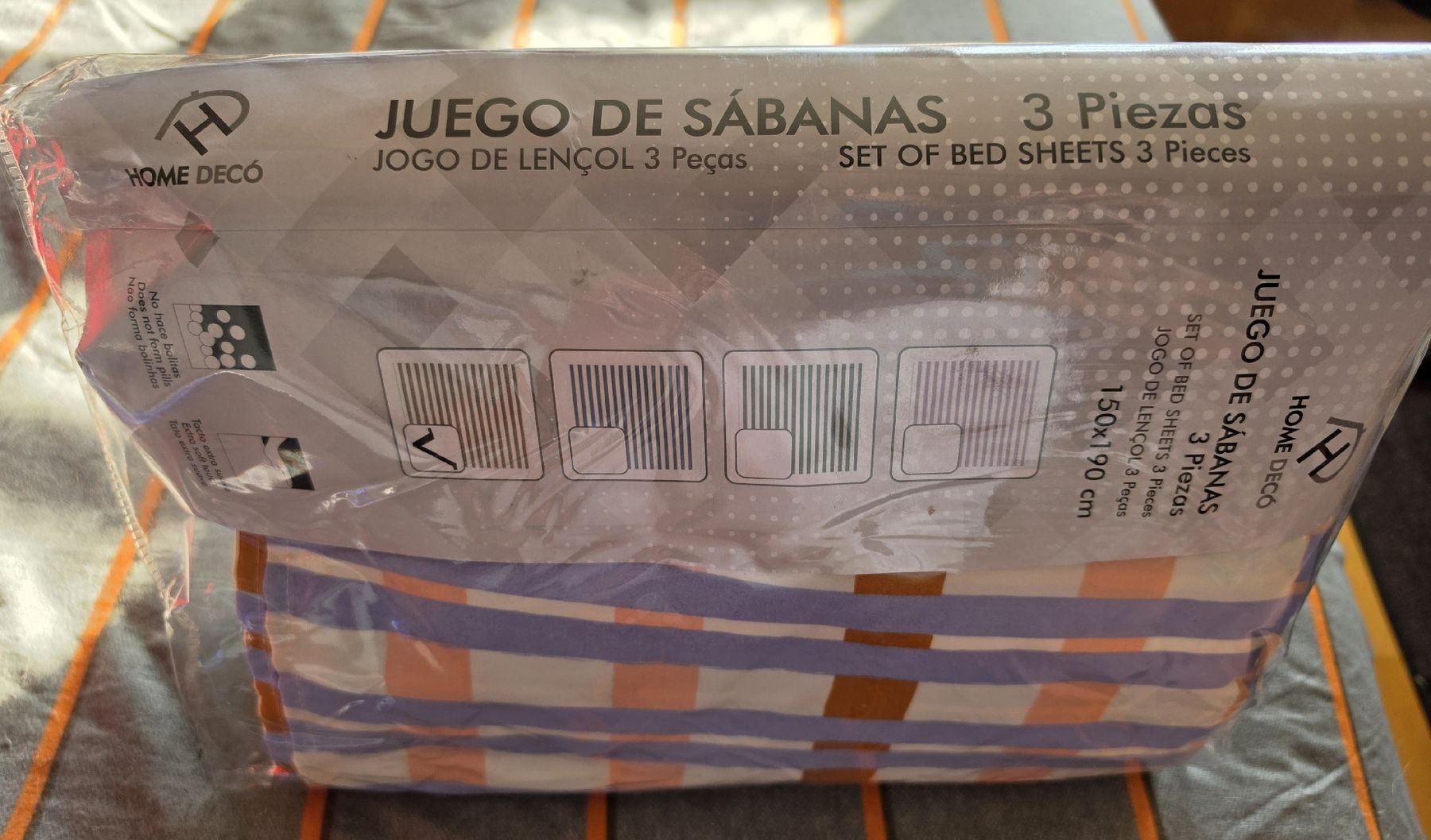 Bettwäsche: Linge de lit rayé multicolore neuf – Neu und originalverpackt aus HENNIEZ von mjm_vp6n 4