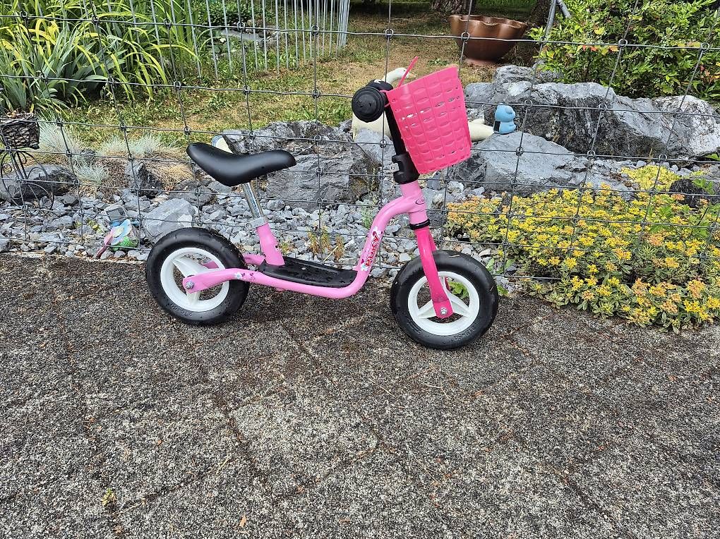 Veicoli per bambini: Laufrad Puky pink mit Körbli – Usato da Rorbas venduto da Scania130 1