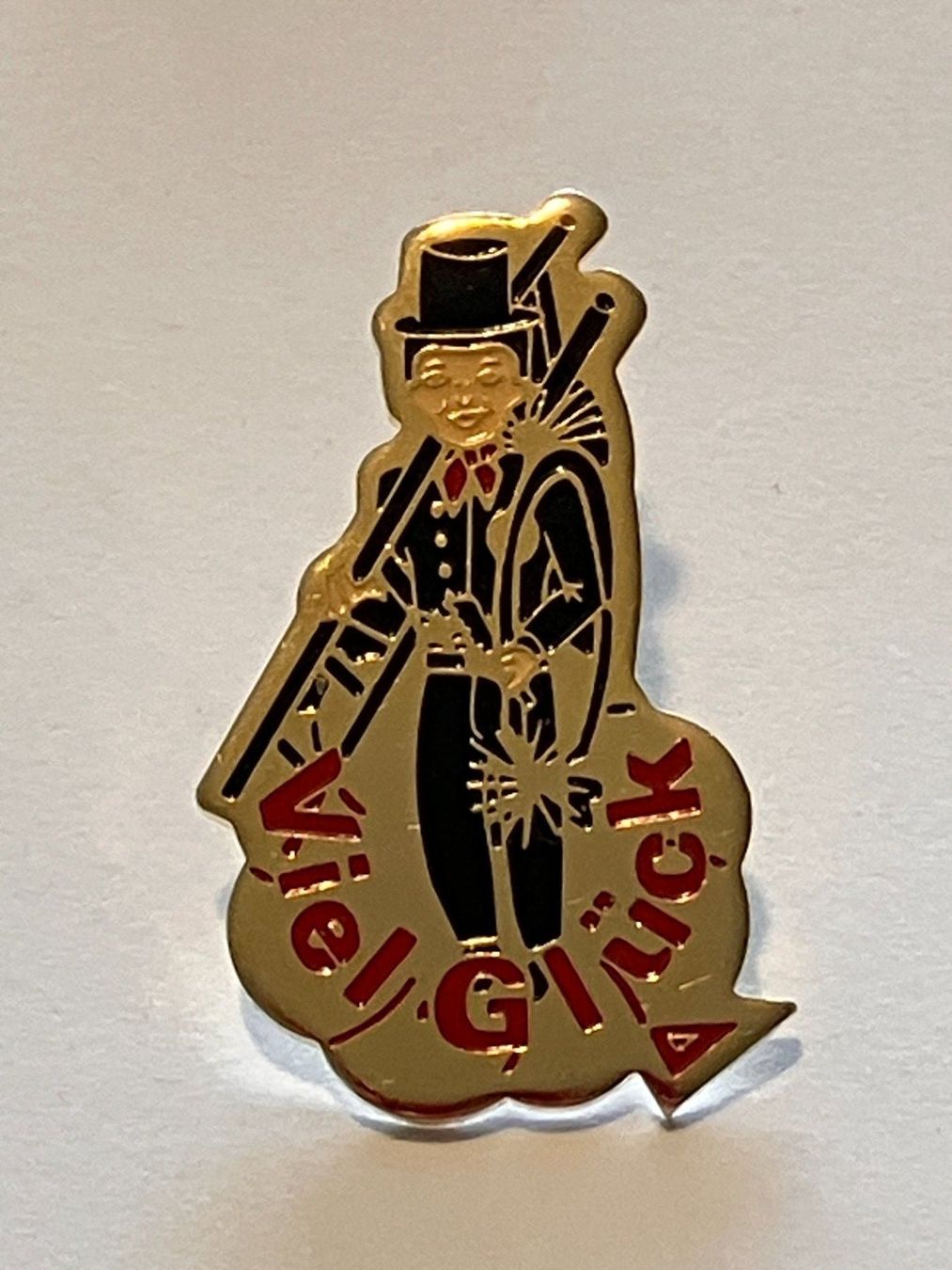 Placchette & Badge: 1 Pin Kaminfeger "Viel Glück" – Usato da Basel venduto da djwwpp