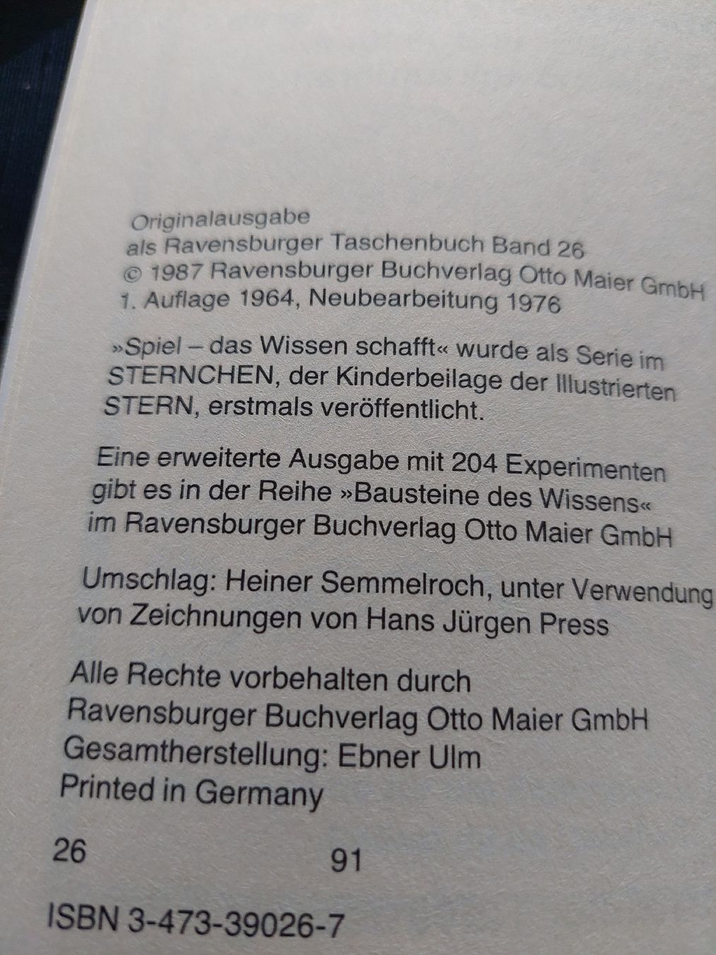 Libri: Spiel - das Wissen schafft – Usato da Zetzwil venduto da lanst08 2