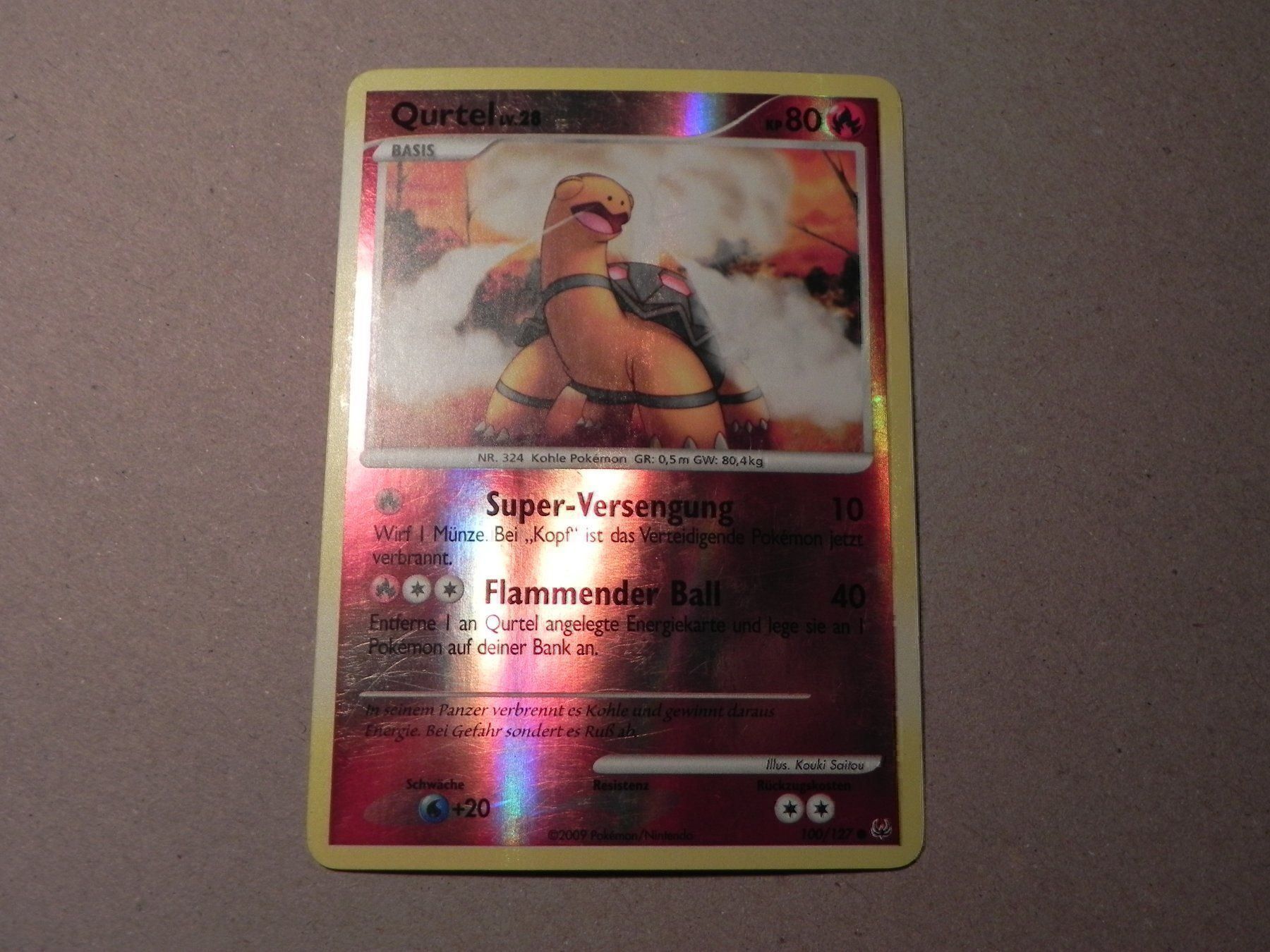 Sammelbilder & Trading cards: Shiny glänzend Pokémon Qurtel 2009 KP 80 – Gebraucht aus Siebnen von krimsie