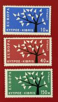 CYPRUS ZYPERN EUROPAMARKEN SATZ 1962** POSTFRISCH