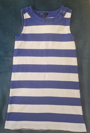 Gap Sommerkleid Blau-Weiss Gestreift Gr. 130 (8-9 J.)