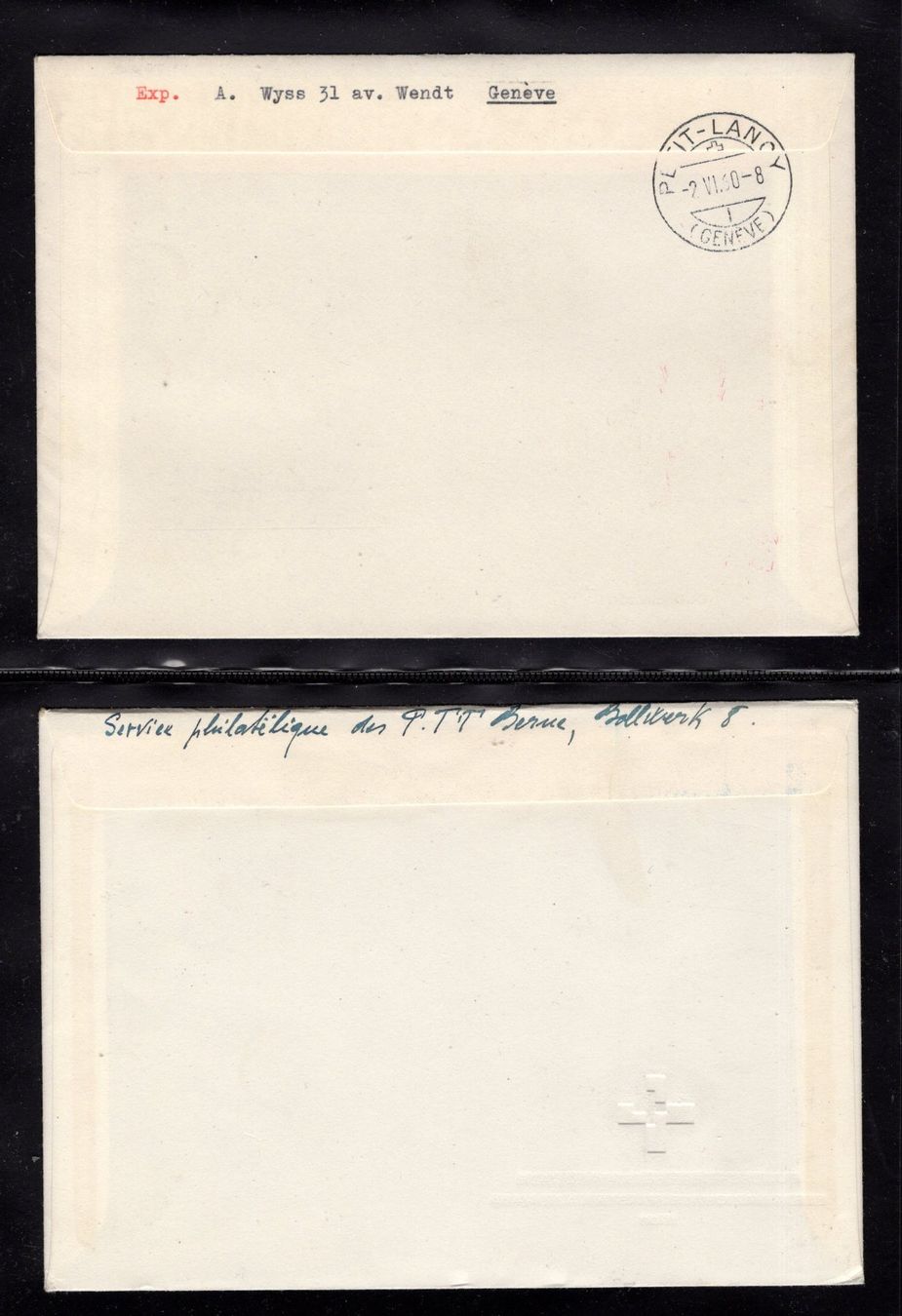 Tutti i francobolli: R1118  /  2 FDC pro patria 1960 / 1963 – Usato da Ste-Croix venduto da MONT-TAGNAC 1