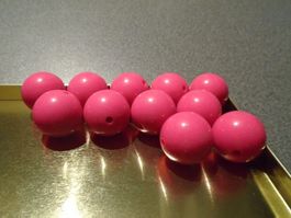 Perlen pink, 11 Stück, gross