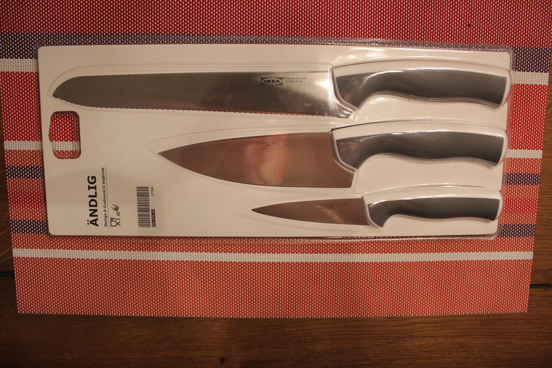 Ikea Coltelli: ÄNDLIG Messer 3er-Set, hellgrau/weiß NEU – Nuovo e nell'imballaggio originale da Geroldswil venduto da CD-Verkauf-2022