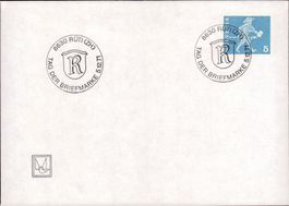 1971 Brief Tag der Briefmarke Rüti(ZH)