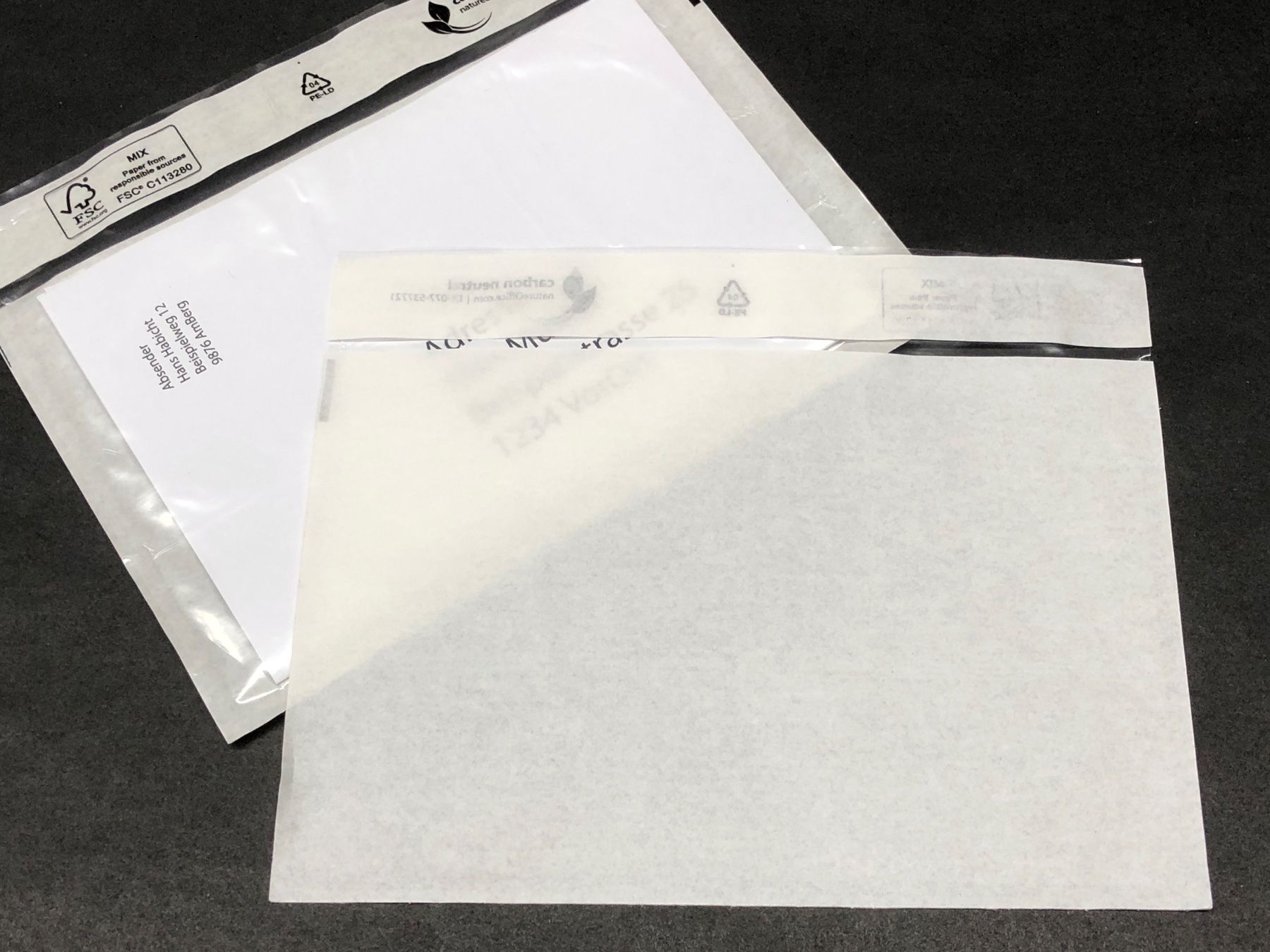 Buste & buste per spedizione: 50 Dokumententaschen / Begleitpapiertaschen C6 - transparent – Nuovo (secondo la descrizione) da Bergdietikon venduto da Garak 2