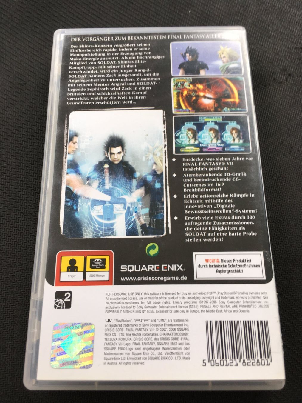 Sony Giochi: Crisis Core Final Fantasy VII - PSP – Usato da St.Gallen venduto da sjosjo 1