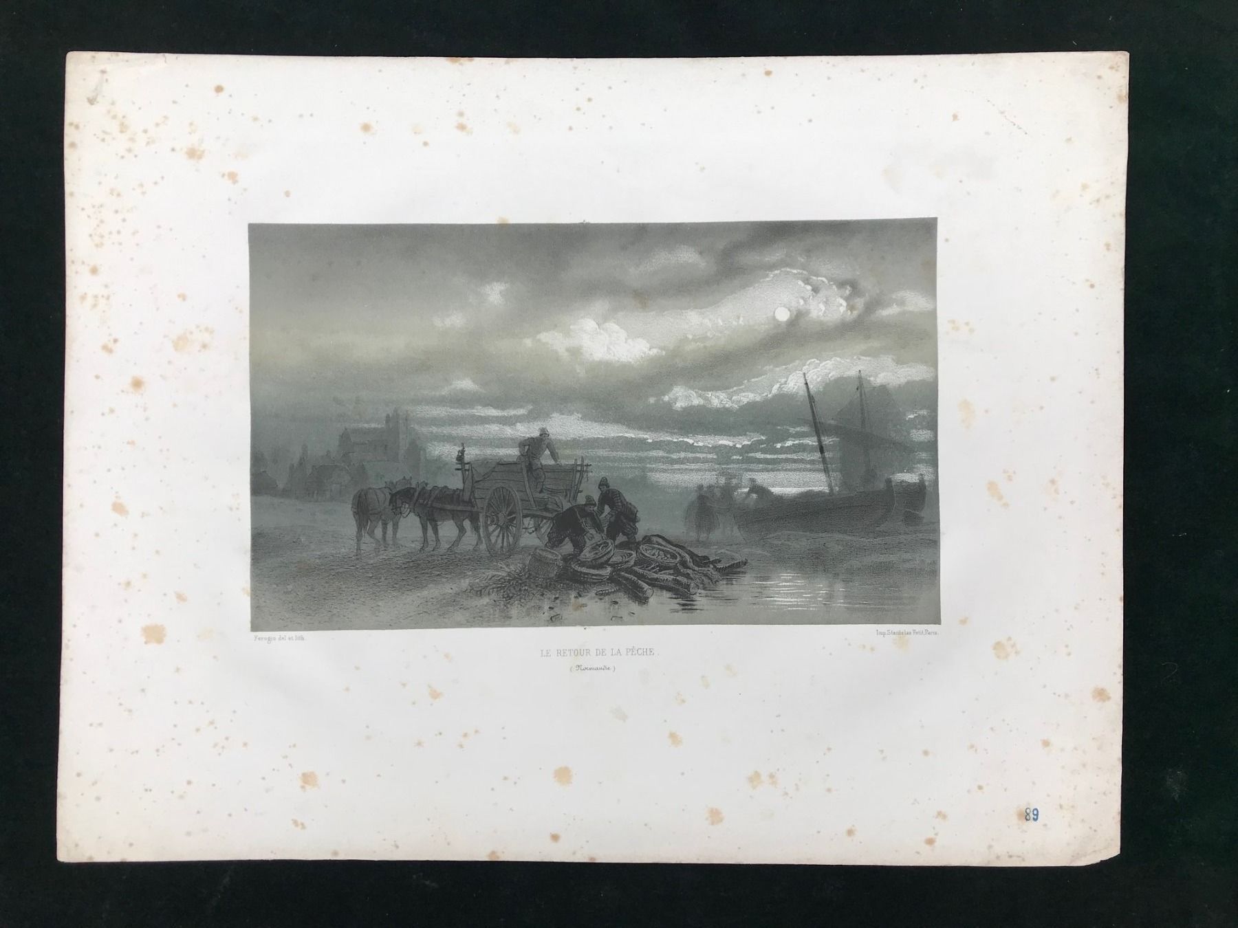 Grafiken & Lithographien: Litho 'Le retour de la pèche' – Gebraucht aus Thalwil von Peter0911