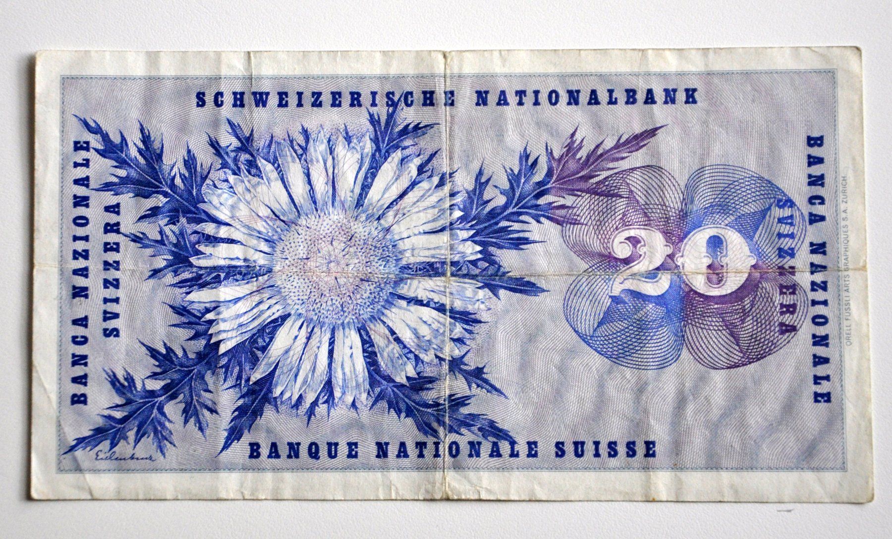 Banconote: 20 Franken Banknote – Usato da Andwil TG venduto da Wanton25 1