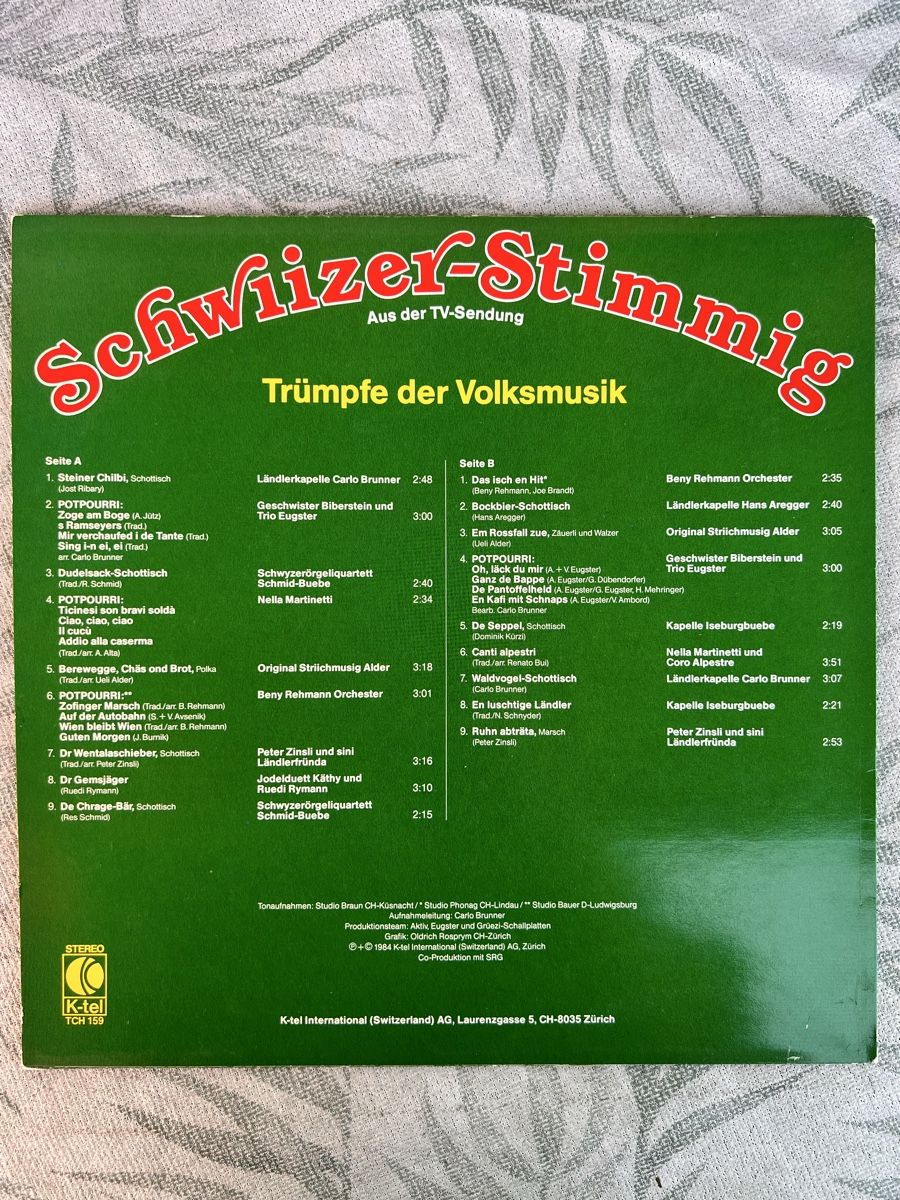 Dischi in vinile: Schwyzer-Stimmig Schallplatte – Usato da Flumenthal venduto da 19Frei.Wild93 1