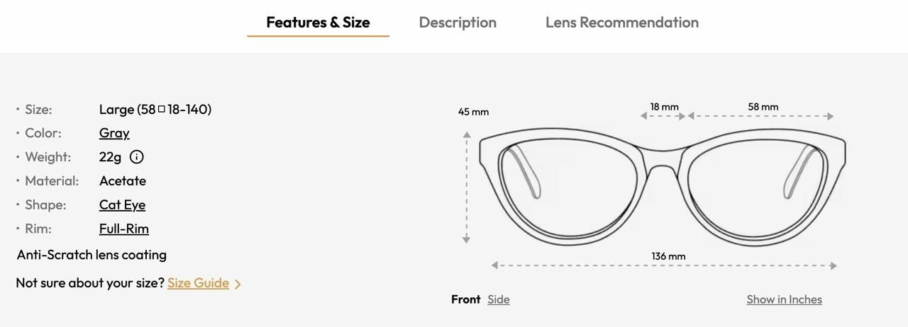 Lunettes & Verres: Gray Cat Eye Glasses Discovery Frame - Like New! – D'occasion à Glarus par tale1991 2