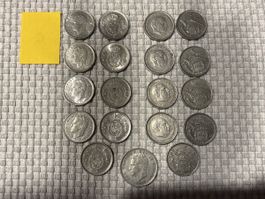 Münzen aus Spanien 1957 - 1983