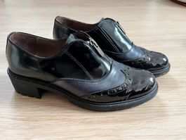 Schuhe Wonders Gr. 38 Schwarz Glänzend neuwertig