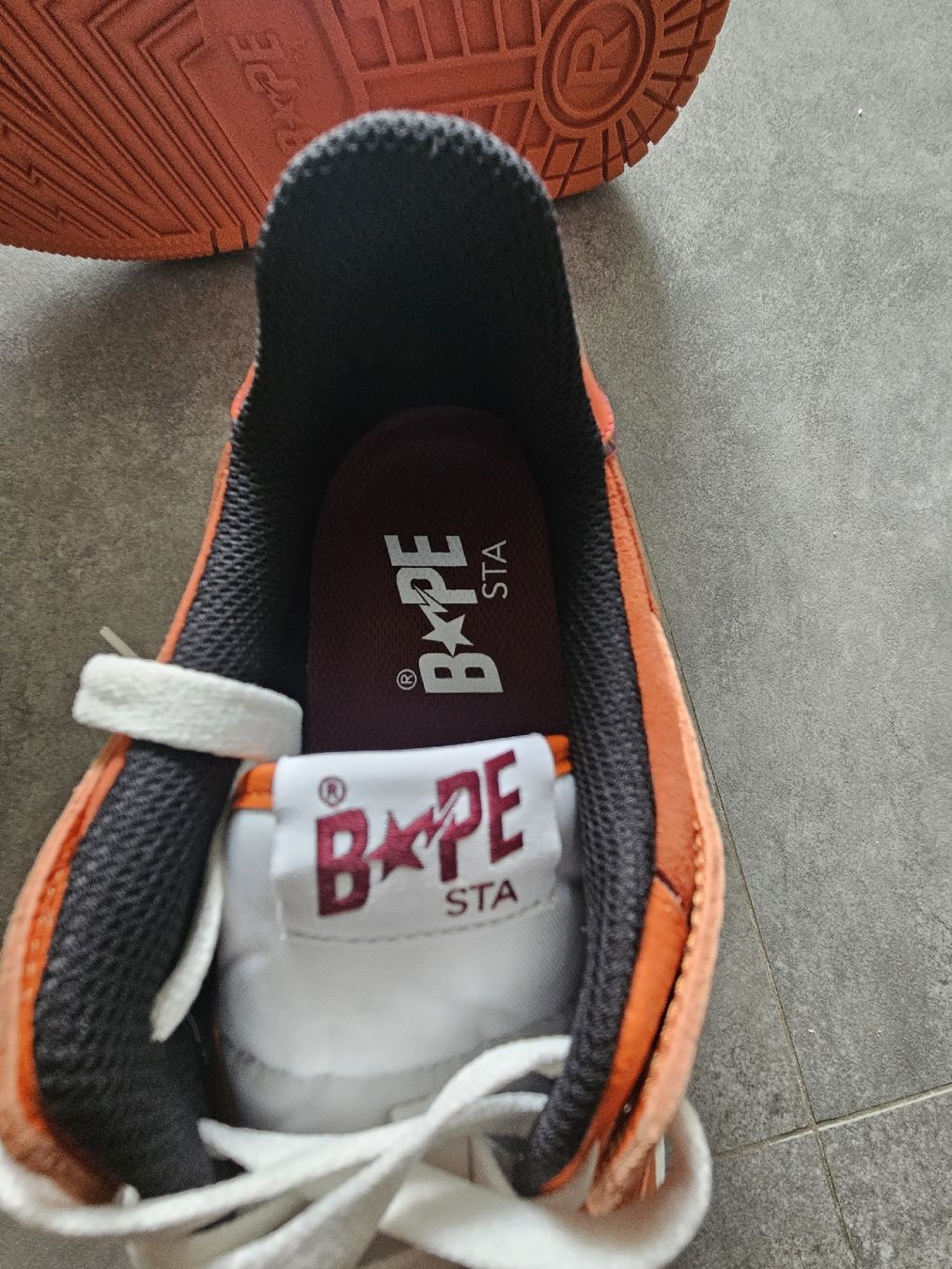 Bape Scarpe da uomo: A Bathing Ape Bape SK8 Sta Orange Brown – Nuovo e nell'imballaggio originale da Sion venduto da machiavel74 5