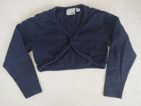 Mädchen Bolero Blueseven Gr. 98 Dunkelblau 100% Baumwolle