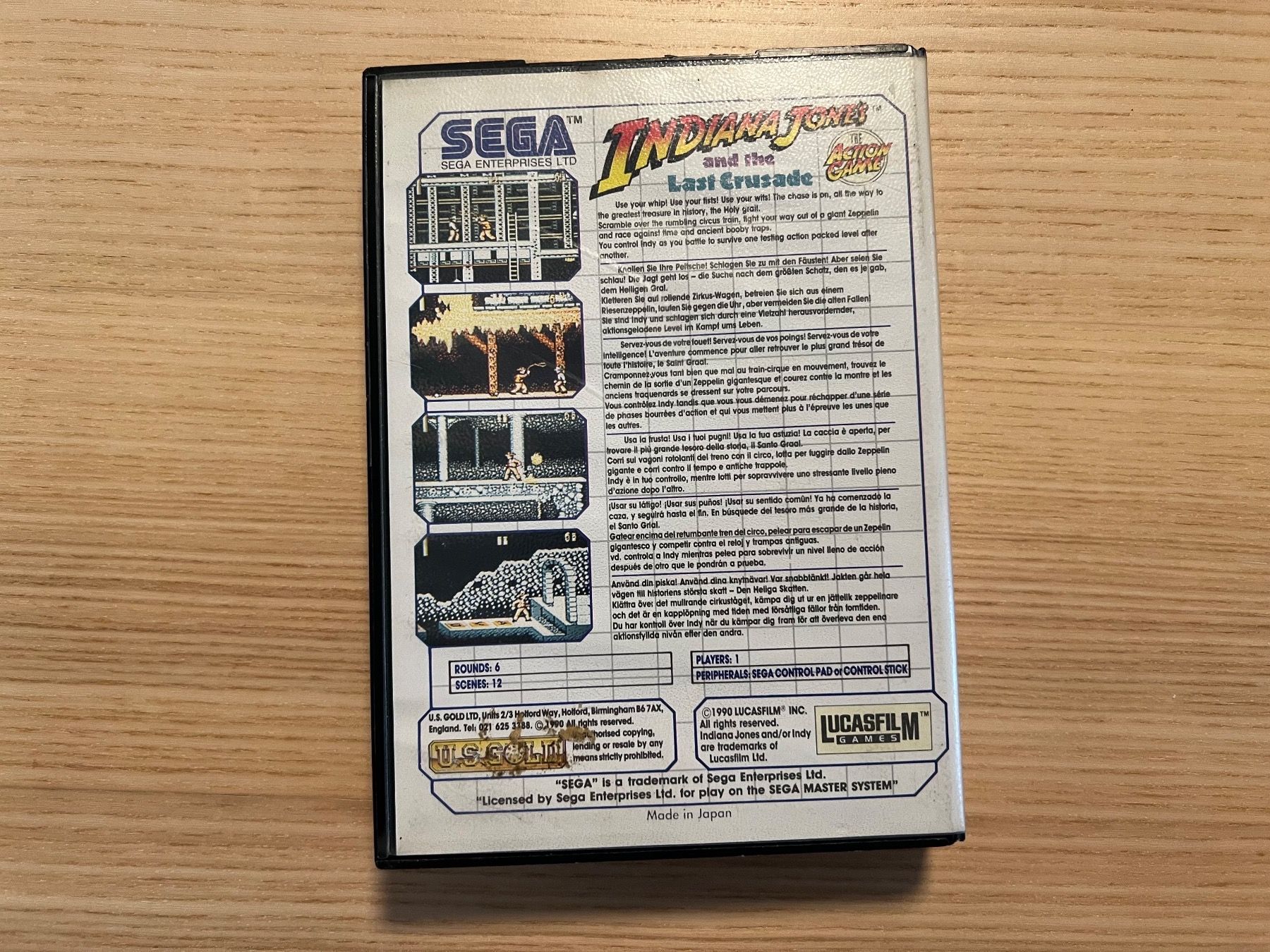 Sega Giochi: Indy / Sega Master System / PAL OVP – Usato da Männedorf venduto da Armando76 1