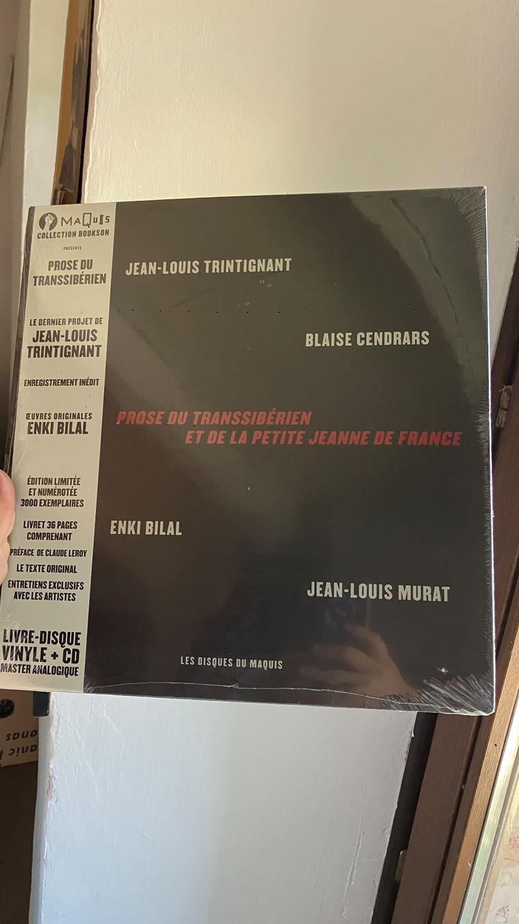 Vinyles: Vinyle Prose Transibérien Cendrars Trintignant numéroté ! – D'occasion à St-Cierges par LeRegain