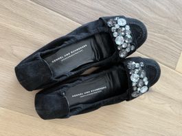 Kennel & Schmenger Ballerinas, Schwarz, Gr 36.5, Top! (53)