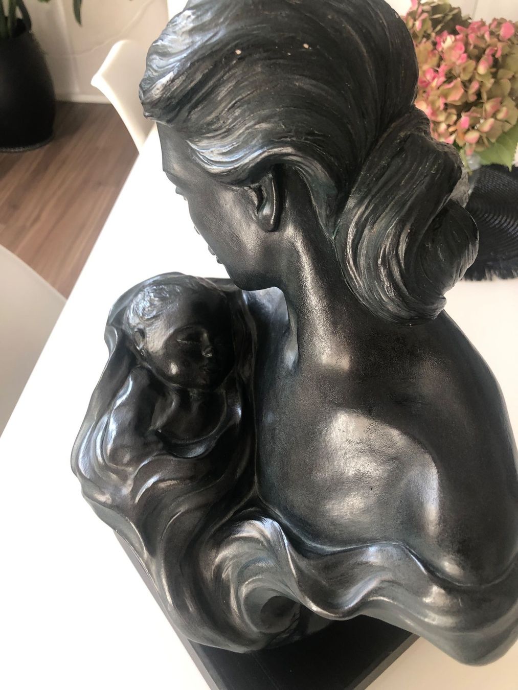 Sculture & Statue: KUNST Org.Vintage Austin Sculpture Mutter mit Kind, Top! – Usato da BERNECK venduto da kappi321 2