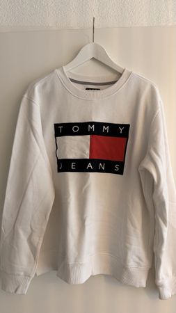 Tommy Jeans Pullover Weiss Grösse L guter Zustand