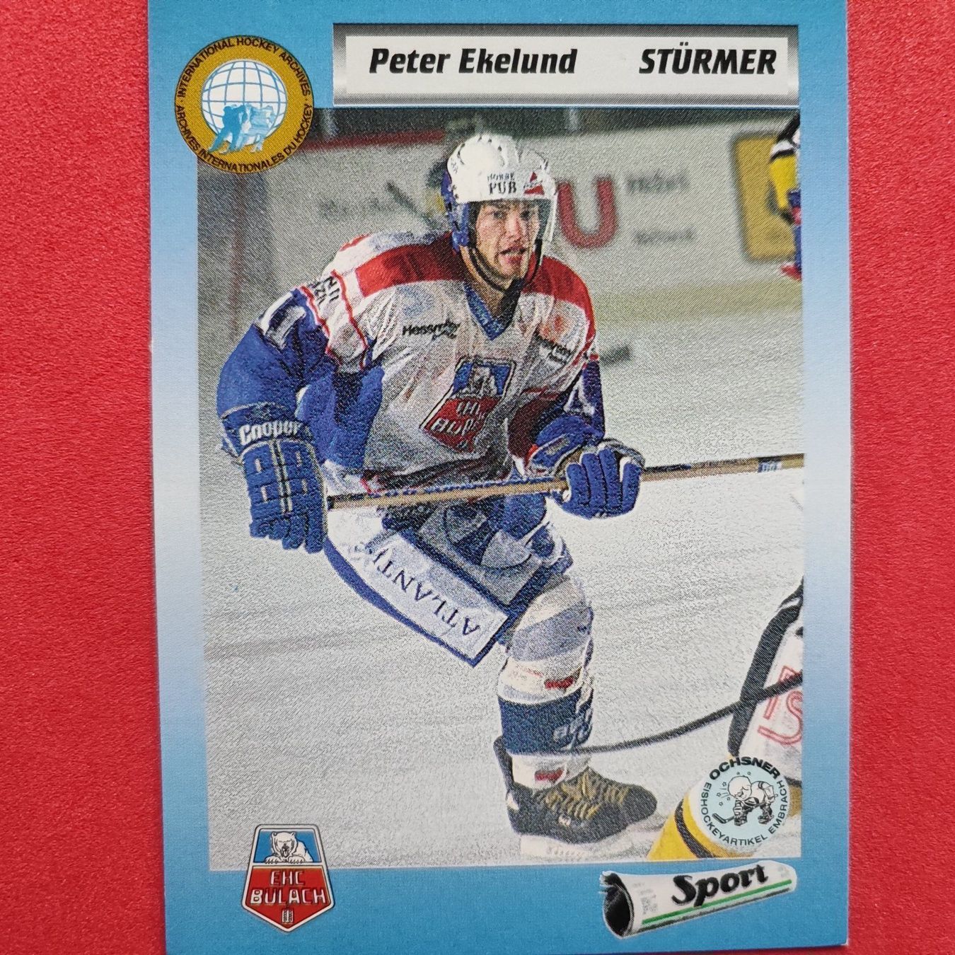 Carte collezionabili: Peter Ekelund - EHC BÜLACH - 1993/94 – Usato da Dübendorf venduto da kb86_MOVIE