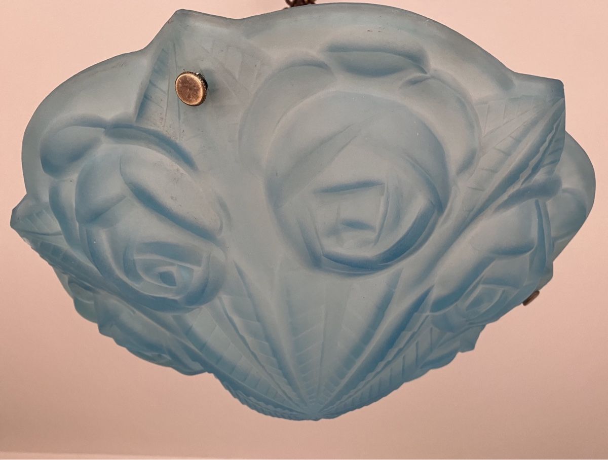 Lampadari & plafoniere: Deckenlampe  Artdeco Pressglas satiniert um 1930 – Usato da Zürich venduto da otomado 6