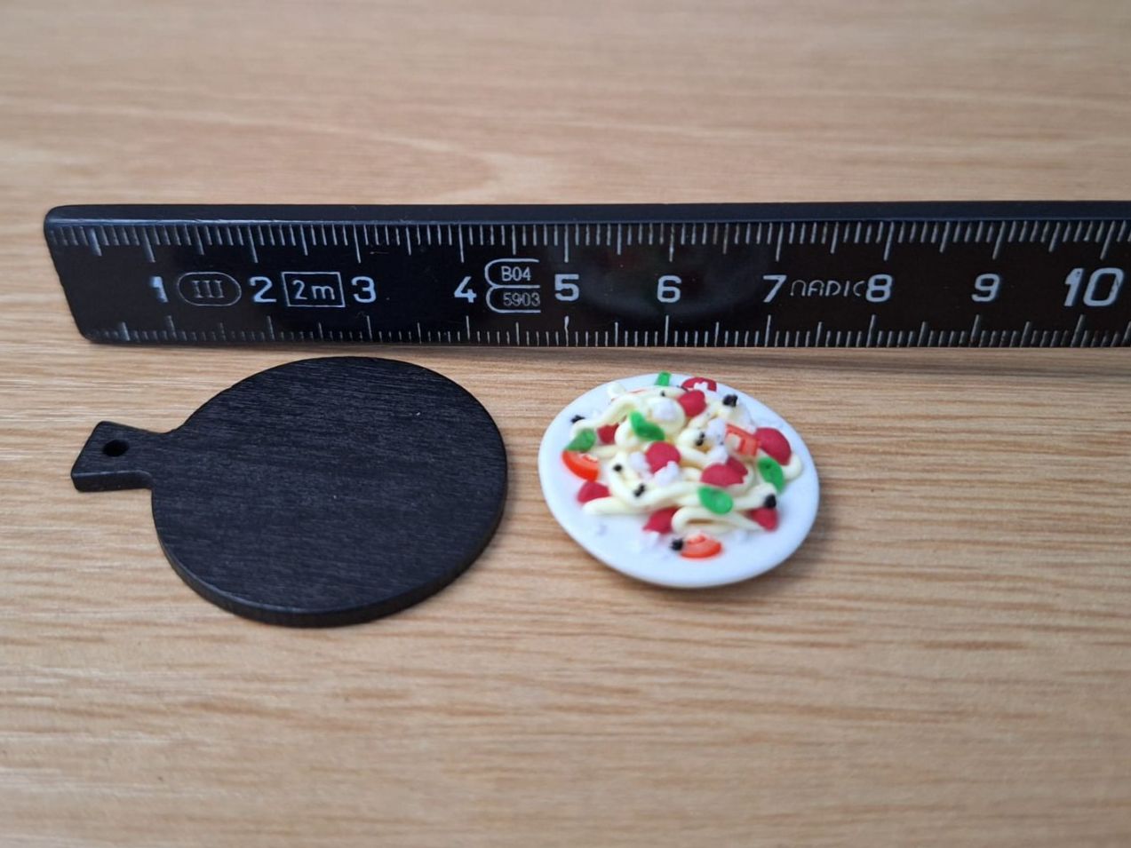Case e mobili per bambole: Puppenhaus Spaghetti Teller – Nuovo (secondo la descrizione) da Zürich venduto da HandmadeTinyFood 1