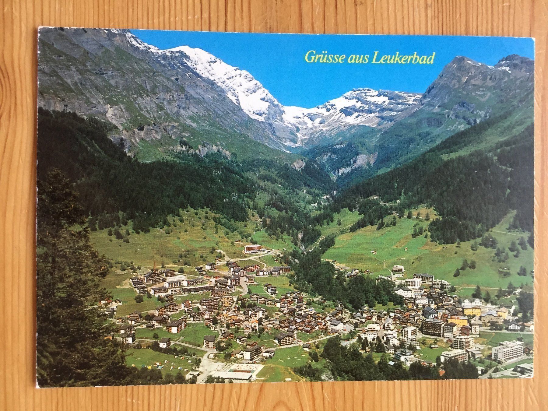 Cartoline postali: Leukerbad mit Balmhorn - AK – Usato da Oberuzwil venduto da Henri09