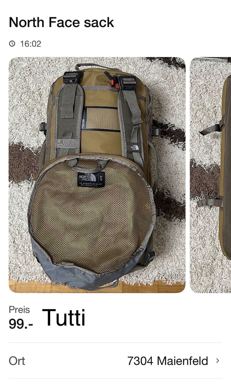 North Face Sacs à dos: North Face duffel G S – Neuf (Voir description) à Maienfeld par tobeyl2020 2