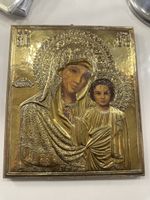 Ikone mit Silber-Oklad (925 Sterling Silber, vergoldet
