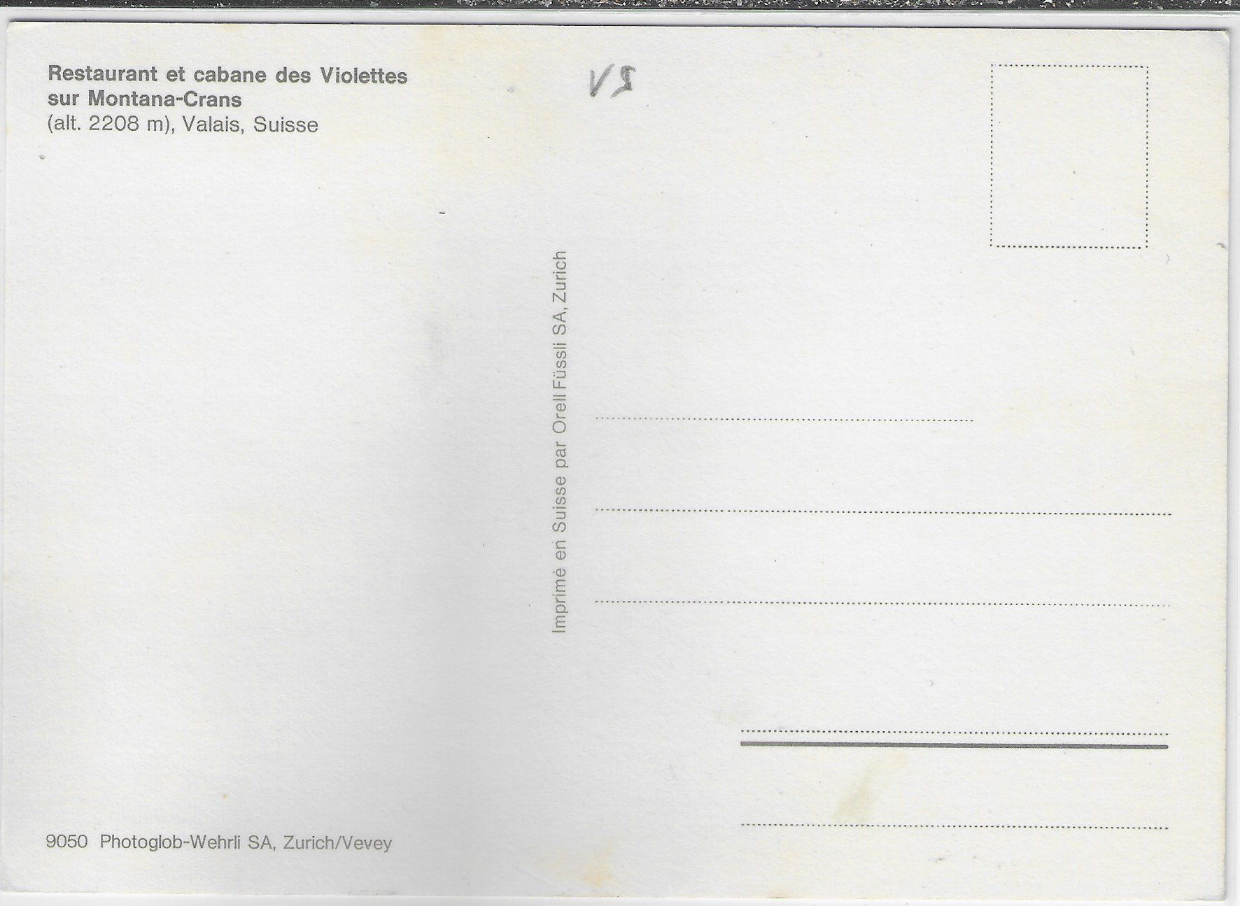 Cartoline postali: Gondelbahn Montana-Crans-Violettes – Usato da Ettingen venduto da Kartenplanet 1