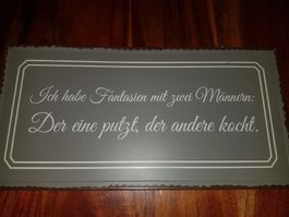 Originelles Blechschild