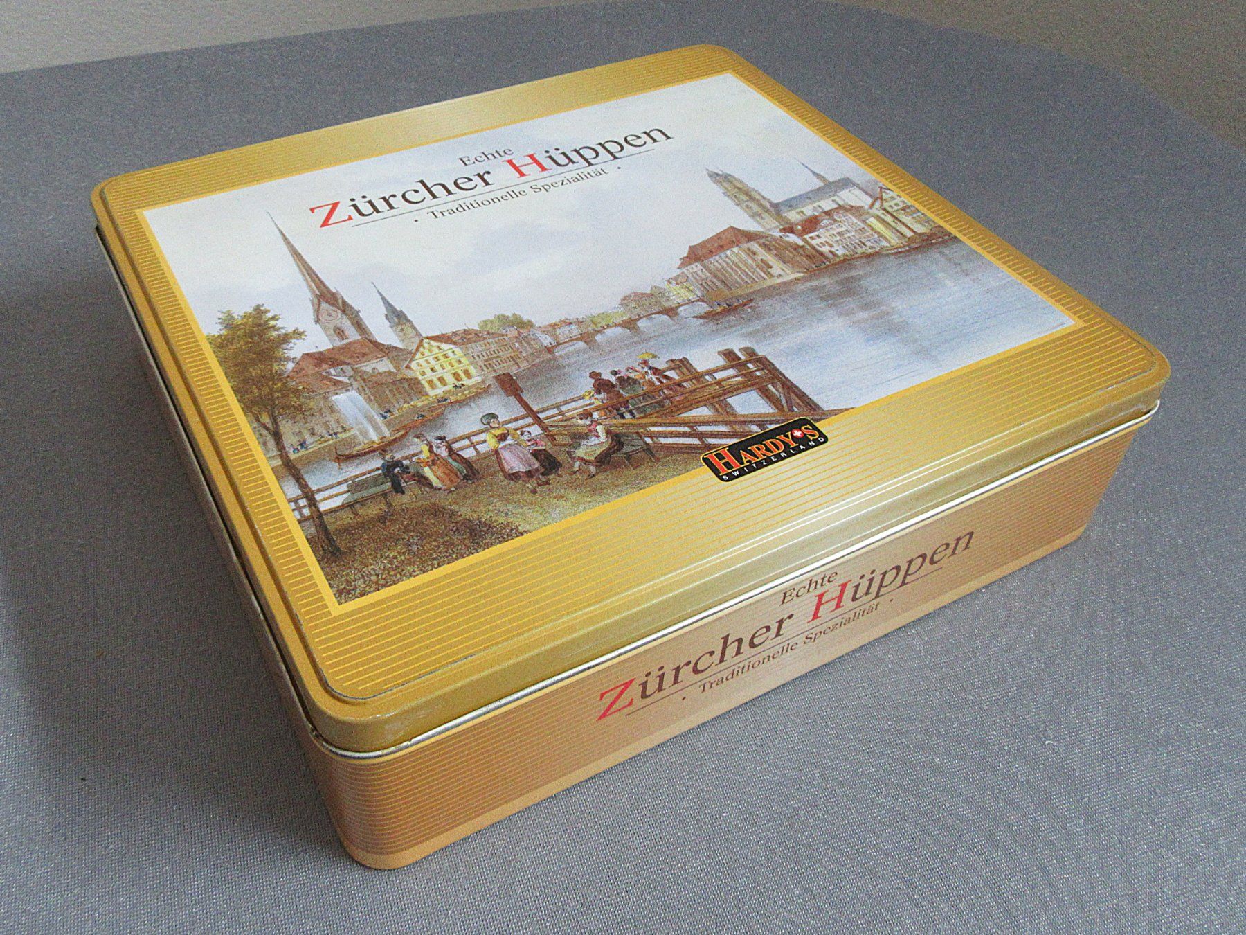 Sonstige Dekorationen & Accessoires: leere Blechdose - Echte Zürcher Hüppen - Hardy's Switzerland – Gebraucht aus Auenstein von Padabimbim 2