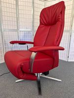 Himolla Sessel S-LOUNGER 7587 3-mot Aufstehhilfe Leder rot