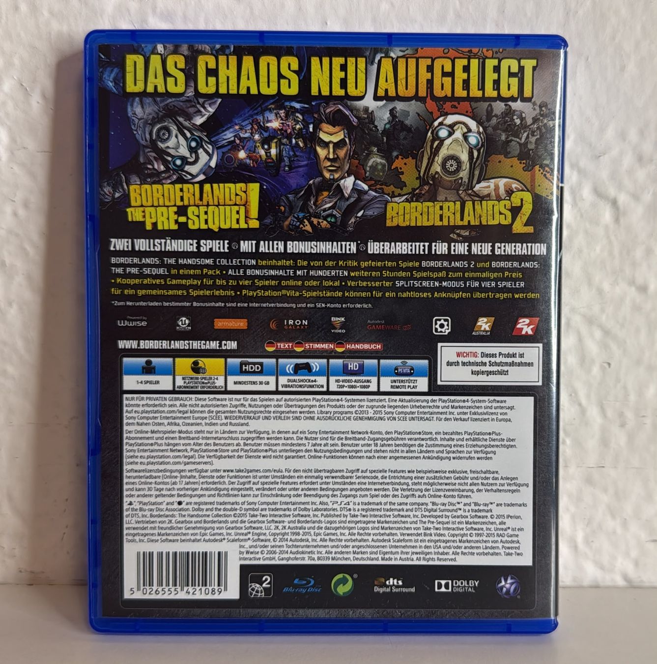 Spiele: Borderlands The Handsome Collection PS4 Spiel  – Gebraucht aus Ehrendingen von lax21 1