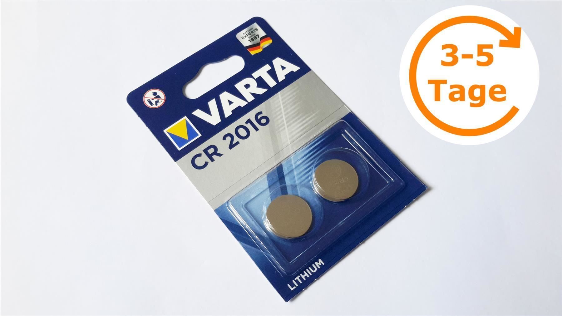 Caricatori & Batterie: Knopfzelle CR2016 2er, Lithium, Varta – Nuovo e nell'imballaggio originale da St. Gallen venduto da cointec